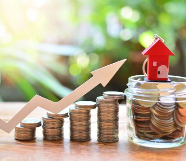 Coins Money Setting Growth Up Increase To House Model For