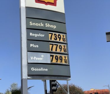 Los Angeles June 8th 2022: High Gas Prices. Close Up